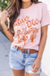 Ride Or Die Peach Graphic Tee