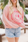 Bring Good Energy Pink Corded Graphic Sweatshirt